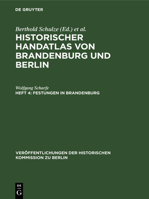 cover image of Festungen in Brandenburg